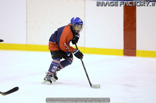 2014-11-08 Hockey Milano Rossoblu U14-Diavoli Sesto 0719 Gioele Finessi